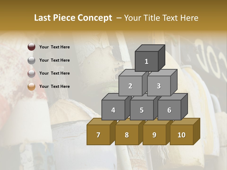 New England Cape Cod Lobster Pots PowerPoint Template