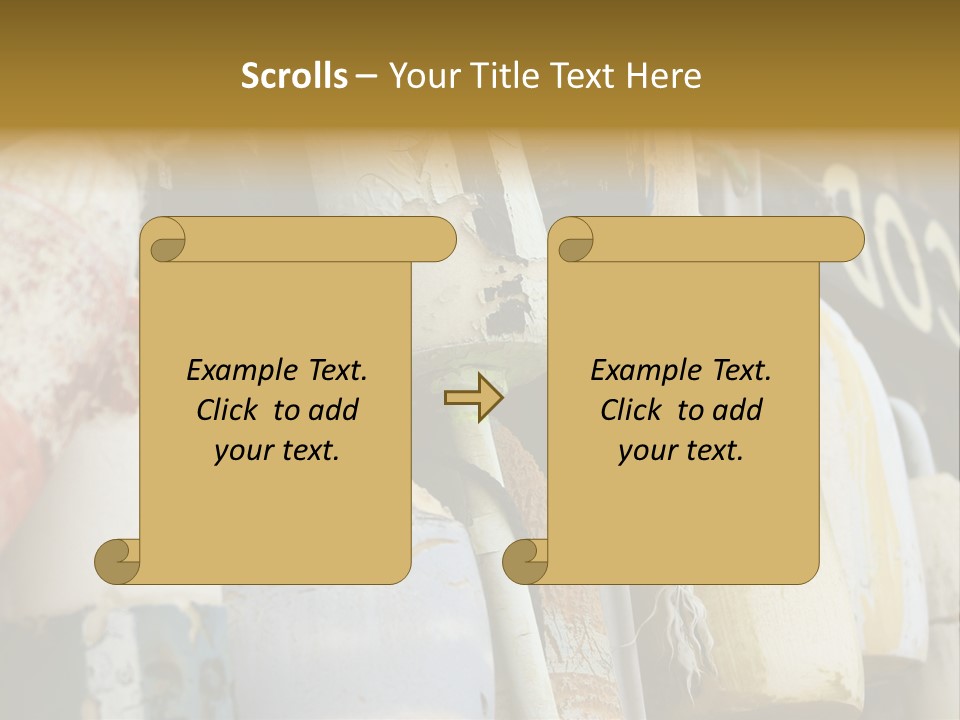 New England Cape Cod Lobster Pots PowerPoint Template