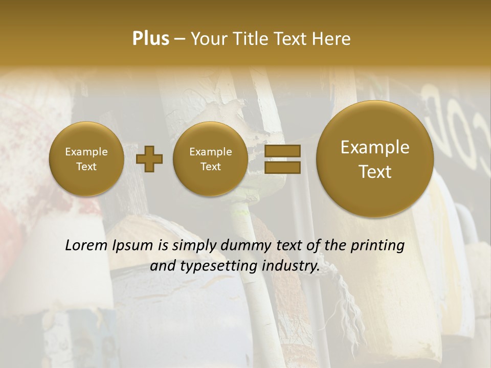 New England Cape Cod Lobster Pots PowerPoint Template