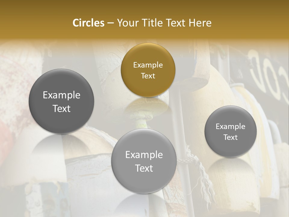 New England Cape Cod Lobster Pots PowerPoint Template