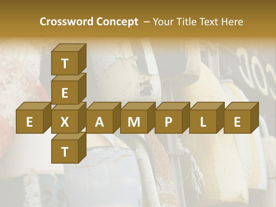 New England Cape Cod Lobster Pots PowerPoint Template