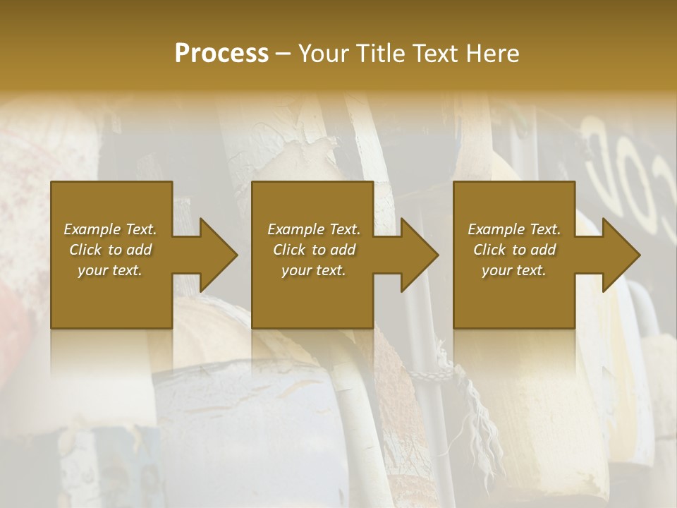 New England Cape Cod Lobster Pots PowerPoint Template