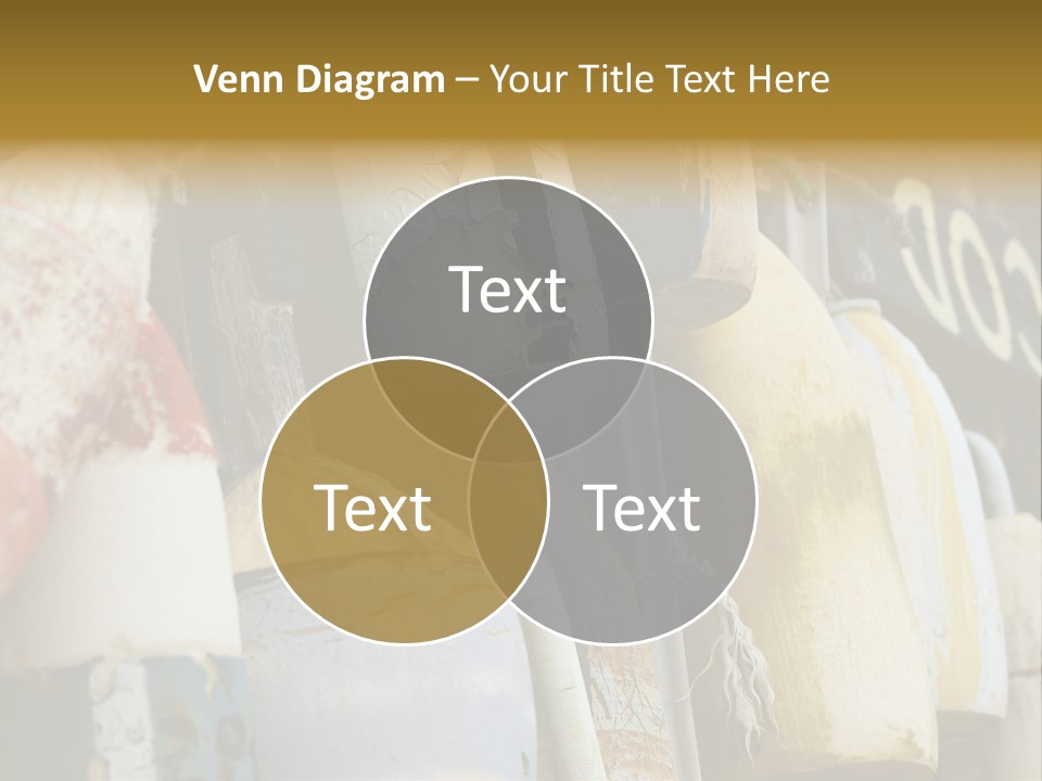 New England Cape Cod Lobster Pots PowerPoint Template