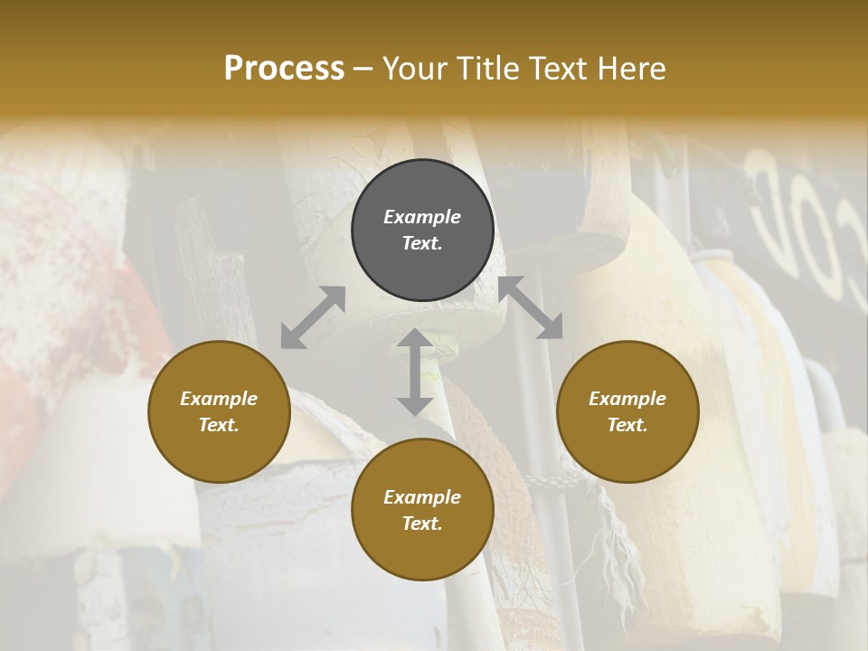 New England Cape Cod Lobster Pots PowerPoint Template