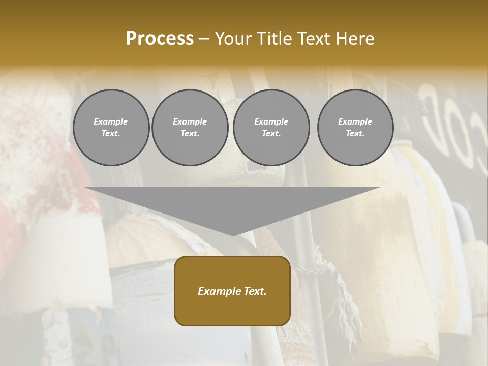 New England Cape Cod Lobster Pots PowerPoint Template