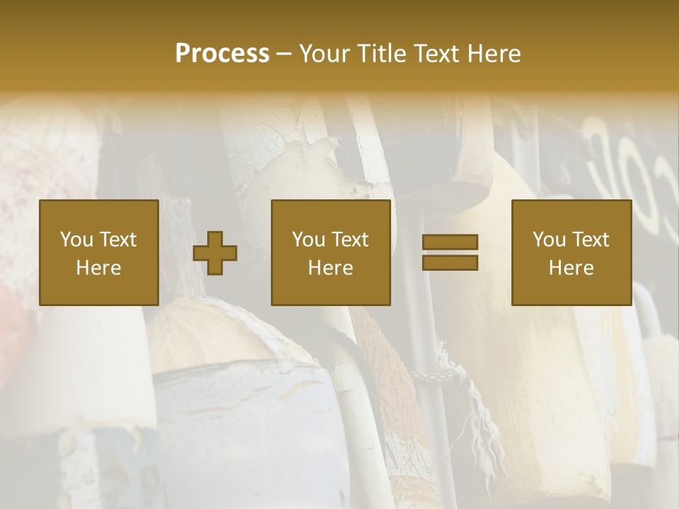 New England Cape Cod Lobster Pots PowerPoint Template