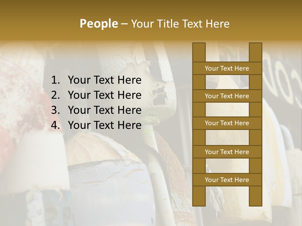 New England Cape Cod Lobster Pots PowerPoint Template