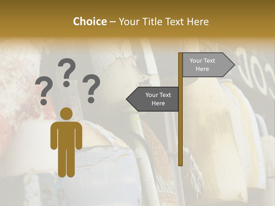 New England Cape Cod Lobster Pots PowerPoint Template