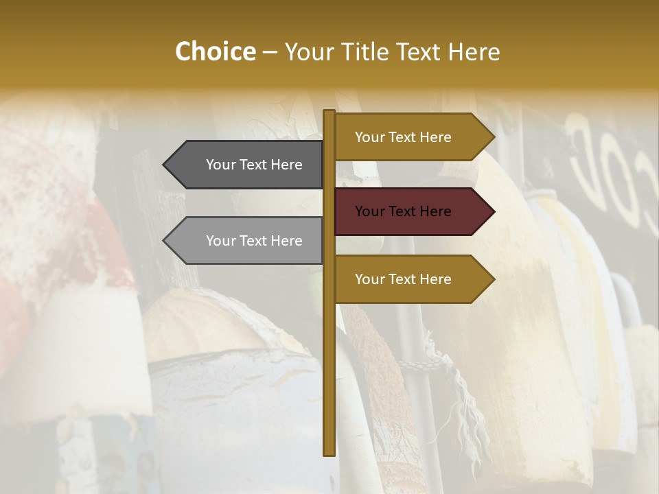 New England Cape Cod Lobster Pots PowerPoint Template