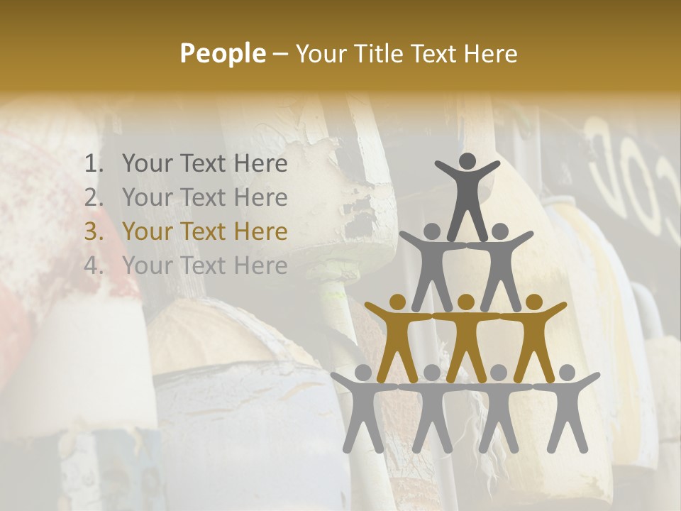 New England Cape Cod Lobster Pots PowerPoint Template