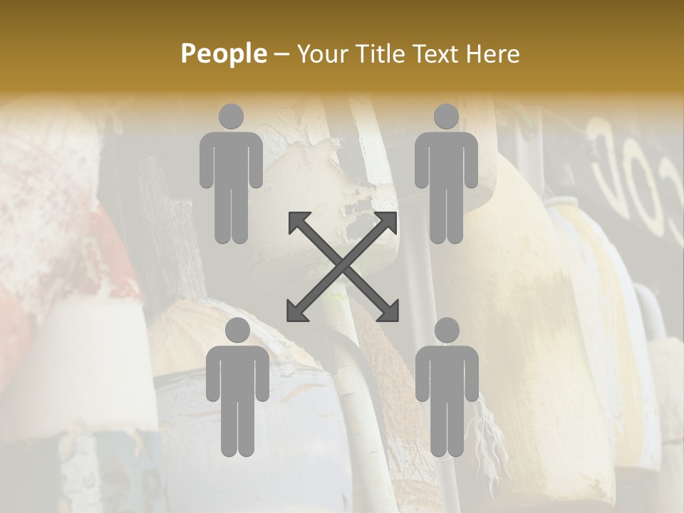 New England Cape Cod Lobster Pots PowerPoint Template