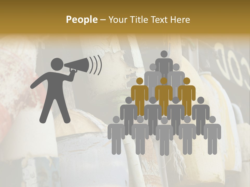 New England Cape Cod Lobster Pots PowerPoint Template