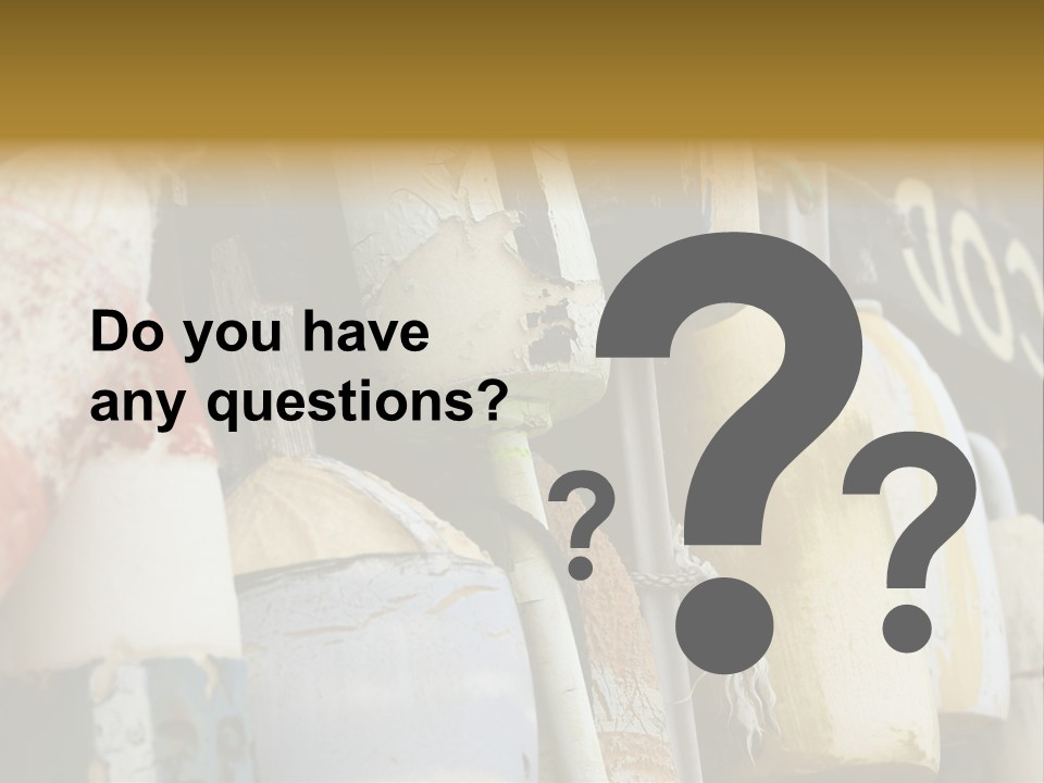 New England Cape Cod Lobster Pots PowerPoint Template