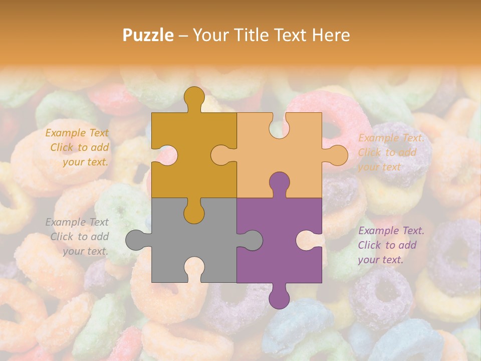 Meal Fruit Loops Carbohydrate PowerPoint Template
