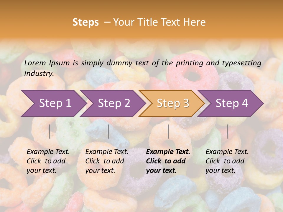 Meal Fruit Loops Carbohydrate PowerPoint Template