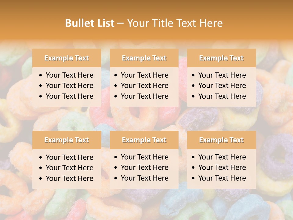 Meal Fruit Loops Carbohydrate PowerPoint Template