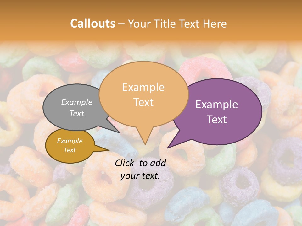 Meal Fruit Loops Carbohydrate PowerPoint Template