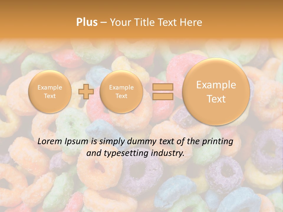 Meal Fruit Loops Carbohydrate PowerPoint Template