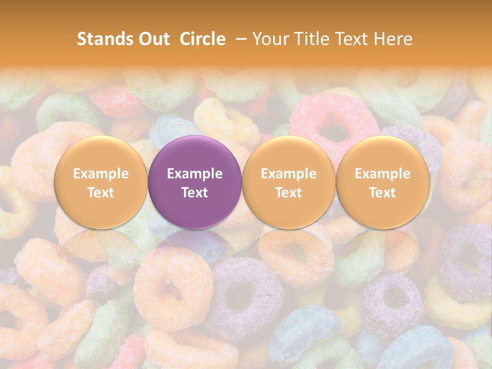 Meal Fruit Loops Carbohydrate PowerPoint Template