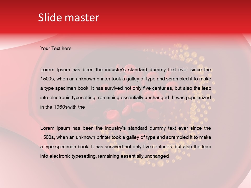 Structure Sliced Erythrocyte PowerPoint Template