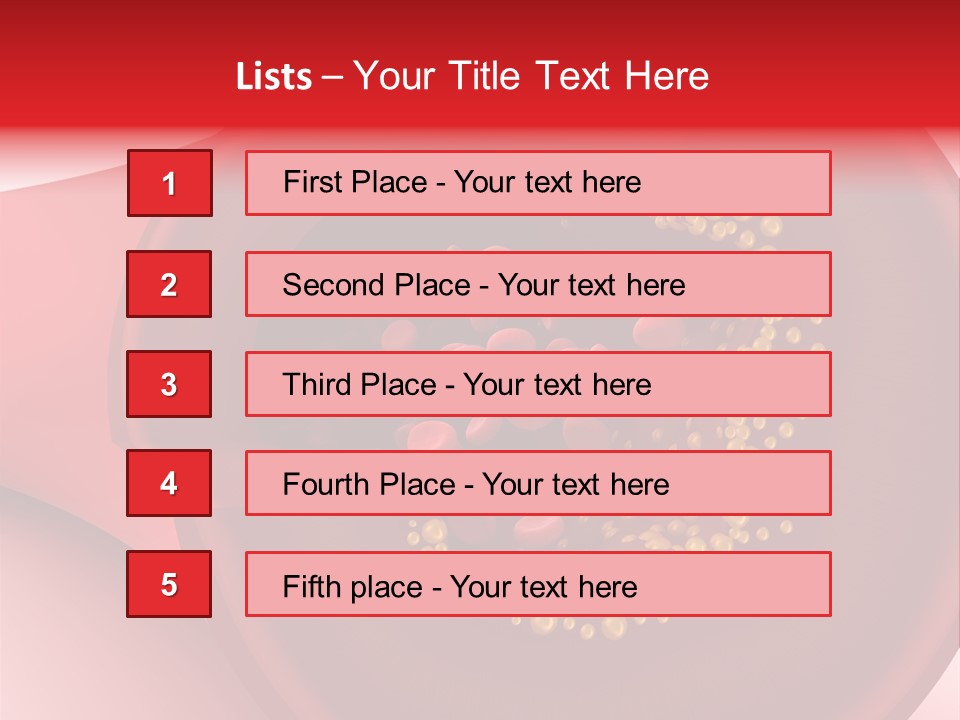 Structure Sliced Erythrocyte PowerPoint Template