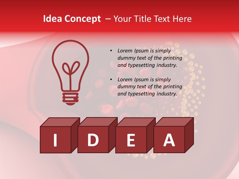 Structure Sliced Erythrocyte PowerPoint Template