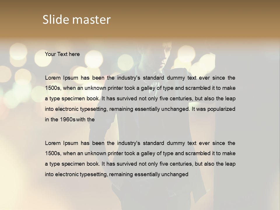 Smile Hair Men PowerPoint Template