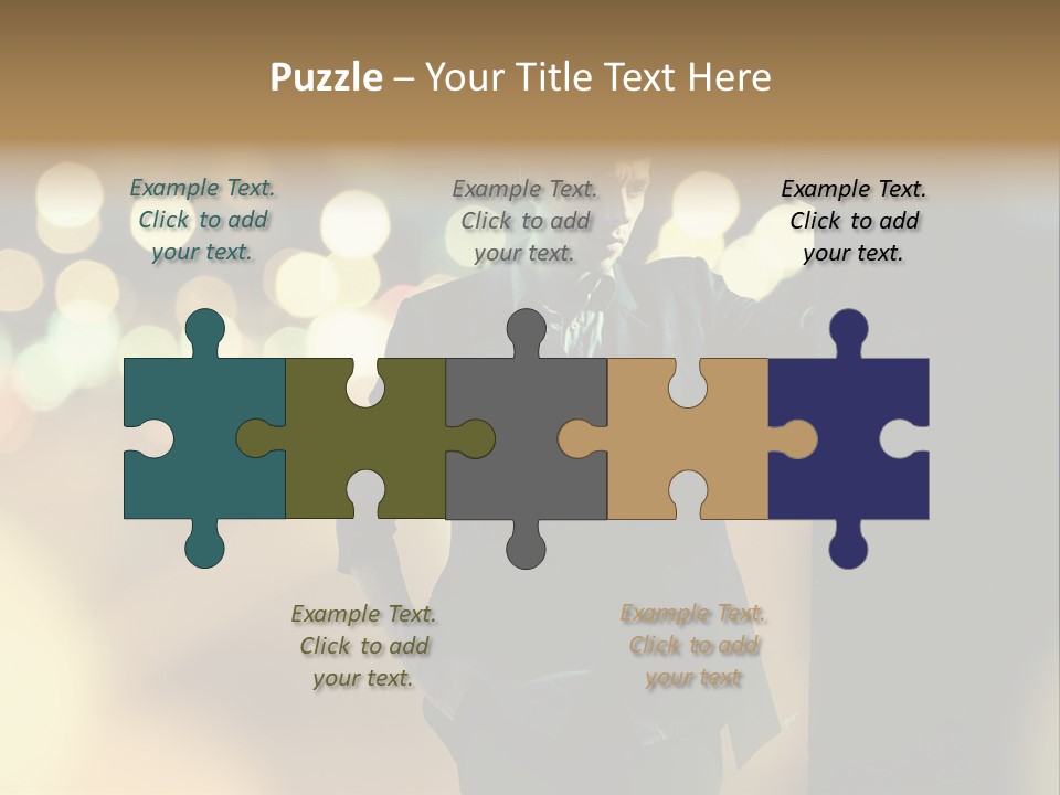 Smile Hair Men PowerPoint Template