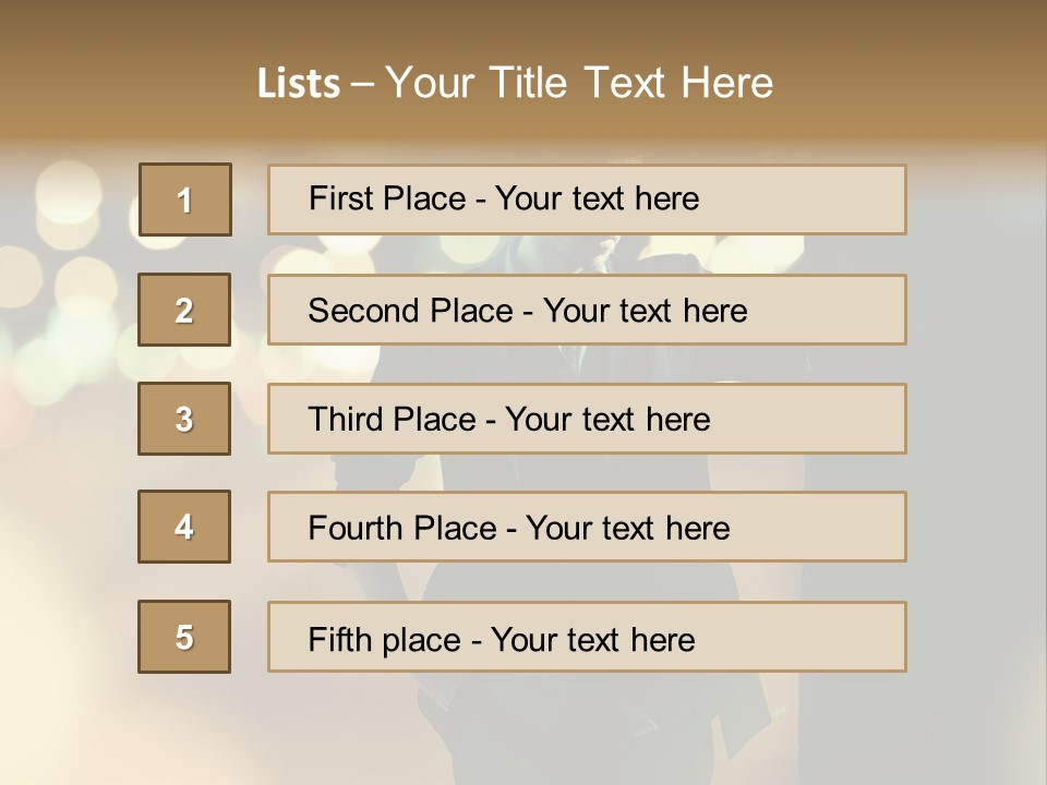 Smile Hair Men PowerPoint Template