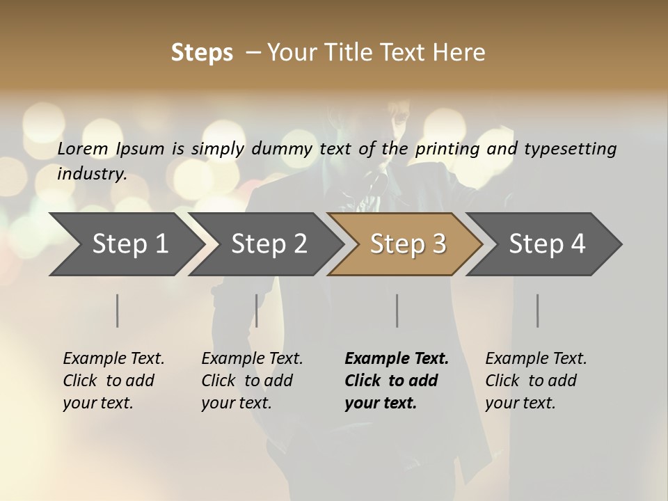 Smile Hair Men PowerPoint Template