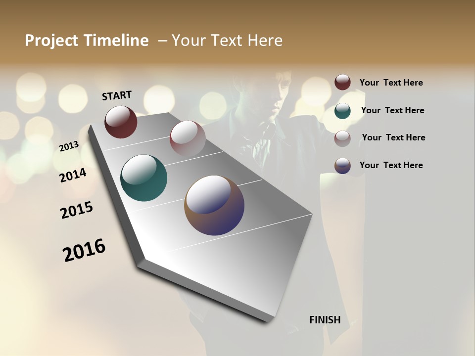 Smile Hair Men PowerPoint Template