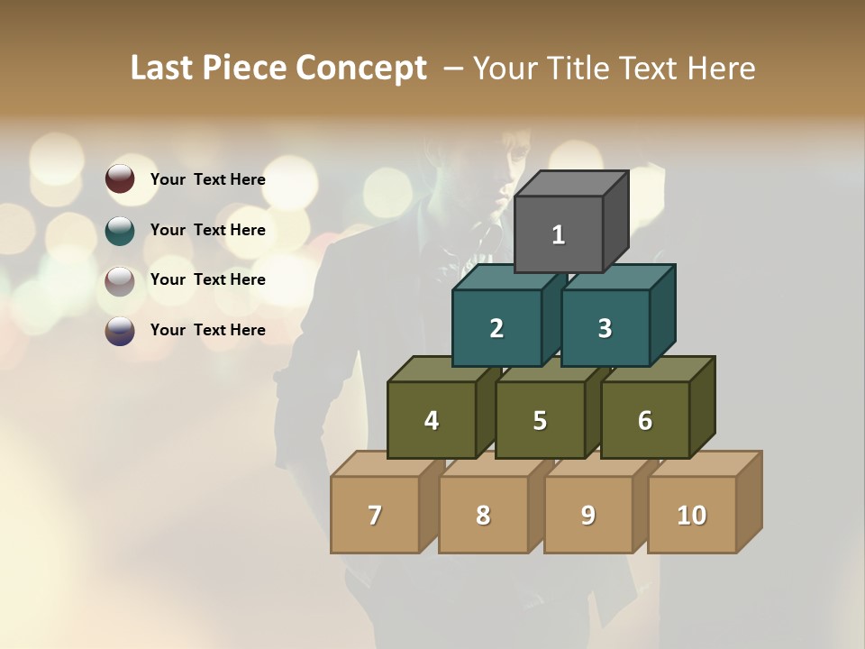 Smile Hair Men PowerPoint Template