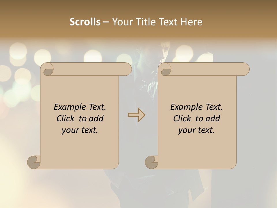 Smile Hair Men PowerPoint Template