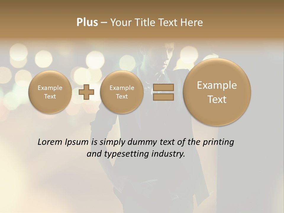 Smile Hair Men PowerPoint Template