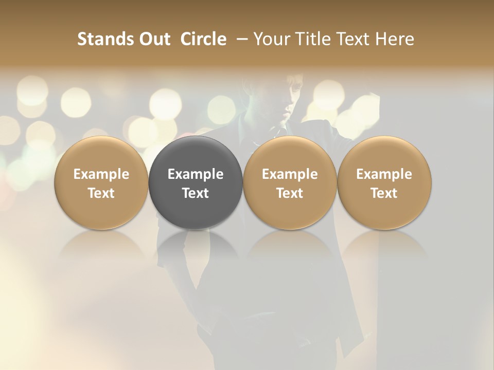 Smile Hair Men PowerPoint Template