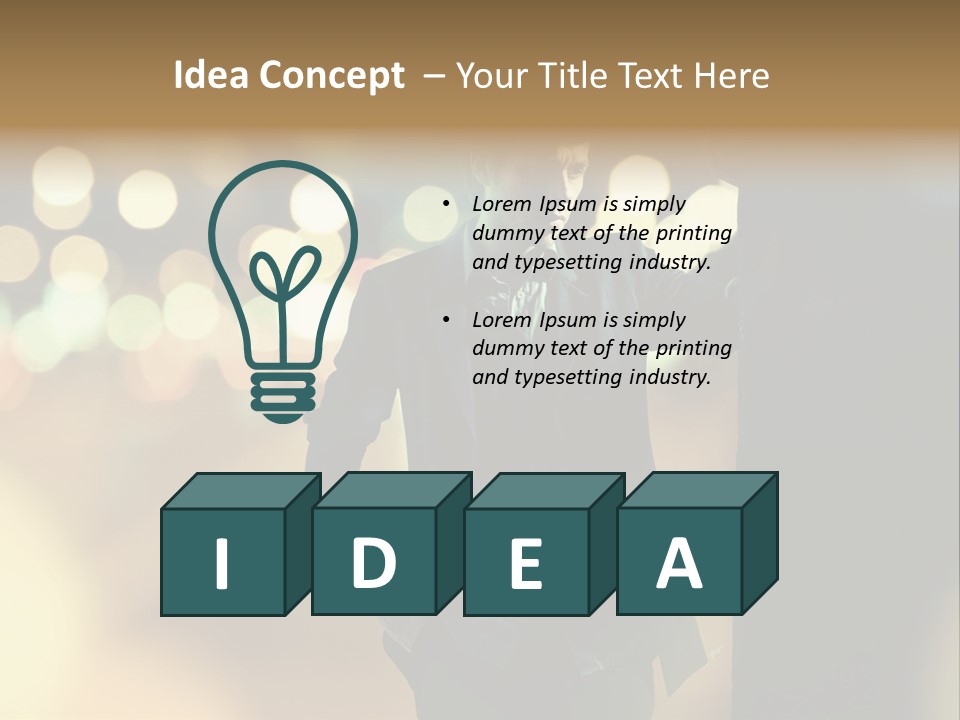 Smile Hair Men PowerPoint Template