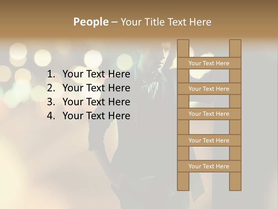 Smile Hair Men PowerPoint Template