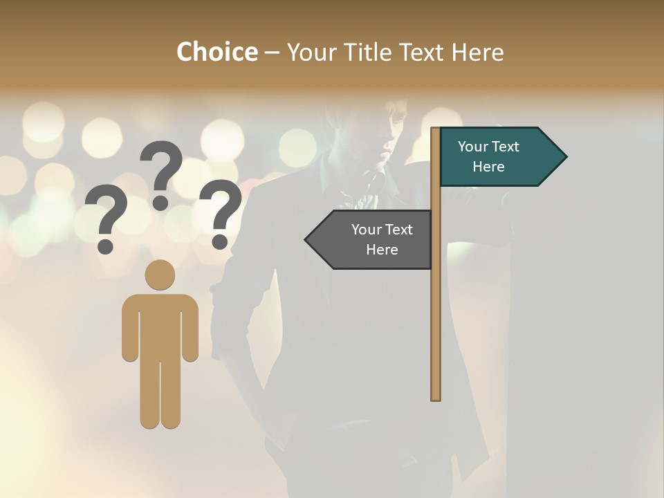 Smile Hair Men PowerPoint Template