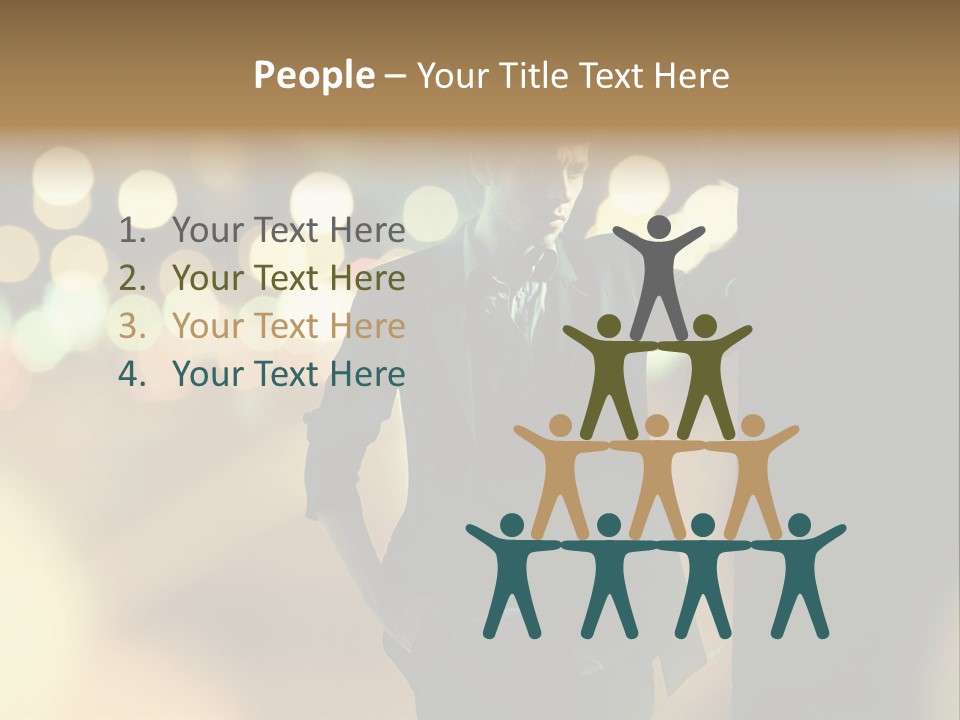 Smile Hair Men PowerPoint Template