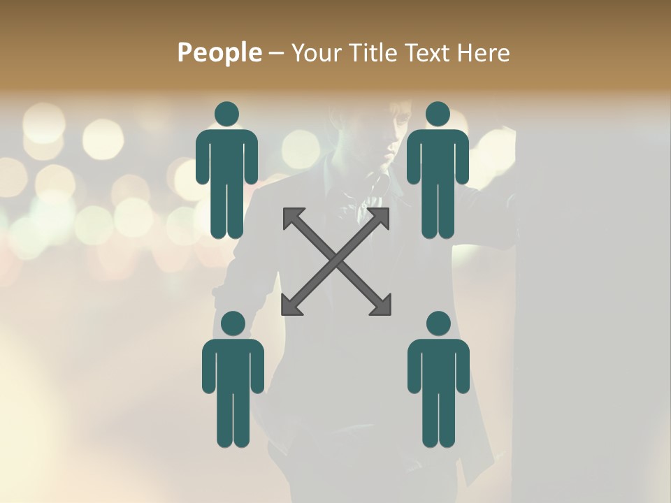 Smile Hair Men PowerPoint Template