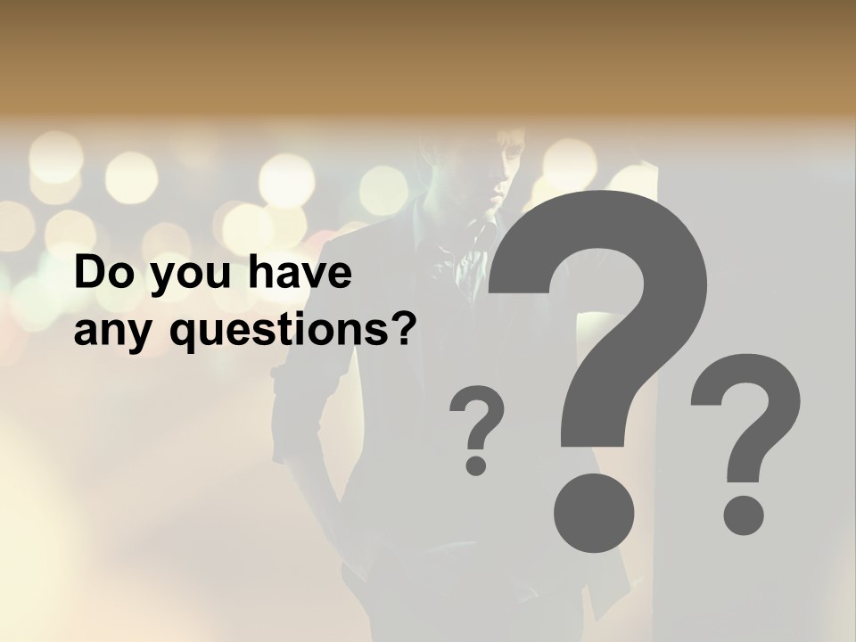 Smile Hair Men PowerPoint Template