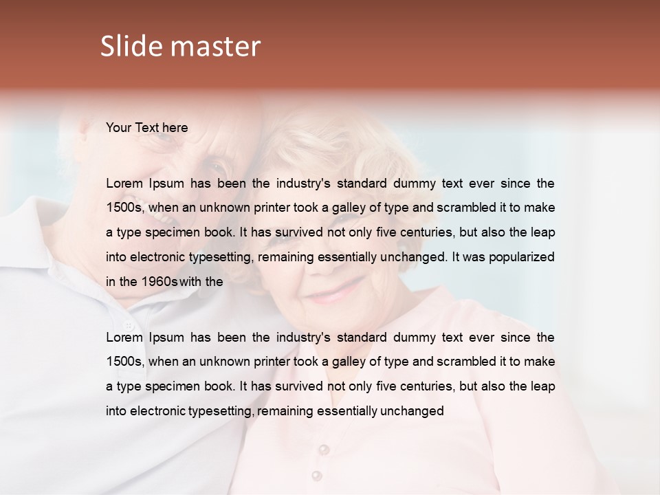 Portrait Relationship Cute PowerPoint Template