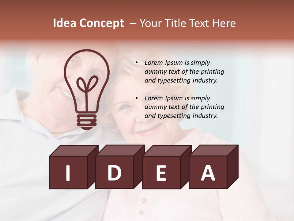 Portrait Relationship Cute PowerPoint Template