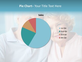 An Elderly Couple Is Smiling For The Camera PowerPoint Template