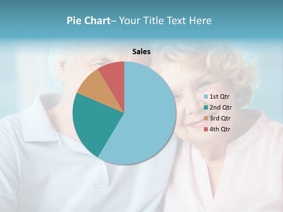 An Elderly Couple Is Smiling For The Camera PowerPoint Template
