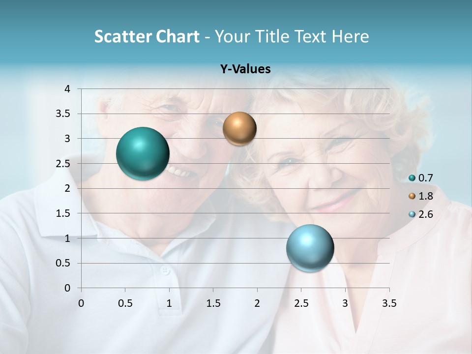 An Elderly Couple Is Smiling For The Camera PowerPoint Template