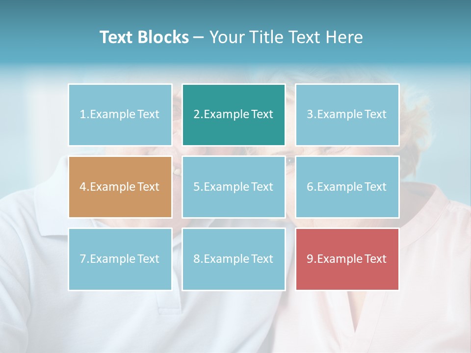 An Elderly Couple Is Smiling For The Camera PowerPoint Template