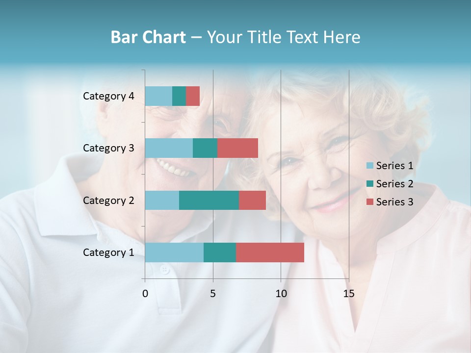 An Elderly Couple Is Smiling For The Camera PowerPoint Template