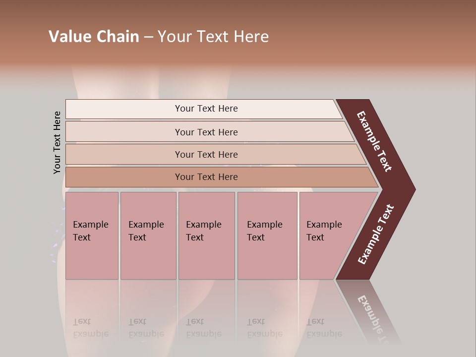 A Woman In A Purple Bikini With Her Butt Exposed PowerPoint Template