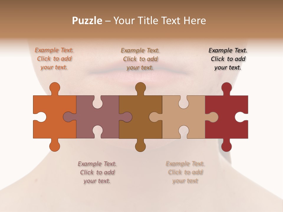 People Row White PowerPoint Template